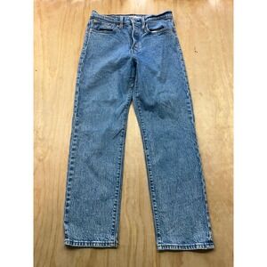 Levis Wedgie Straight Jeans Medium Wash High Rise Button Fly 34964-0198 27x28